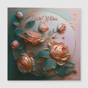 Peach Sculptured Roses