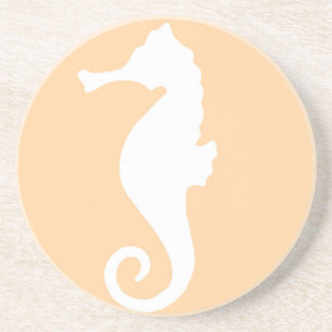 Peach Seahorse Coaster