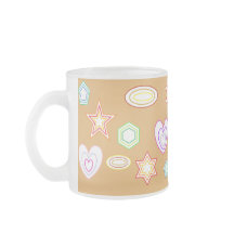 Peach Shapes mug