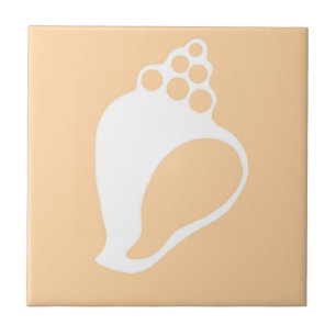 Peach Shell Ceramic Tile