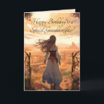PEACH SKY GRANDDAUGHTER BIRTHDAY CARD<br><div class="desc">This is a lovely birthday card for that special granddaughter.</div>