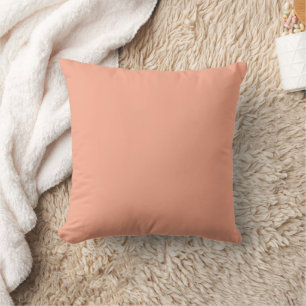 Peach Solid Color Cushion