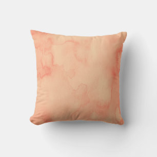 Peach Sorbet Watercolor Cushion