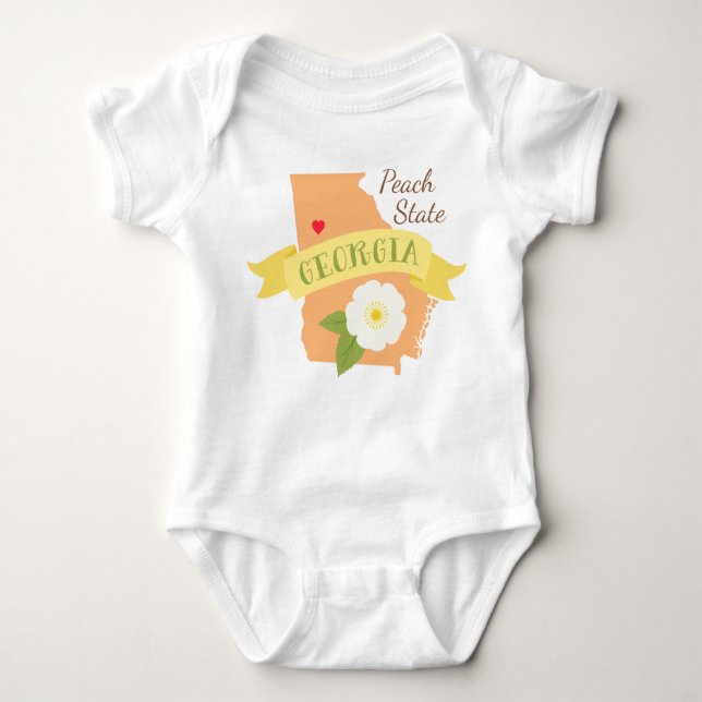 Peach State Baby Bodysuit (Front)