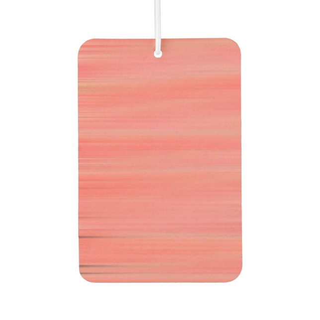 Peach Streaks Car Air Freshener (Front)