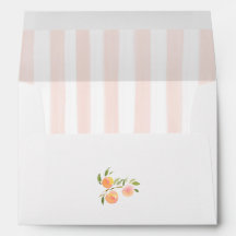 Peach Stripes and Peach Branch Baby Shower