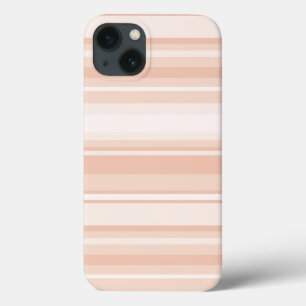 Peach stripes Case-Mate iPhone case