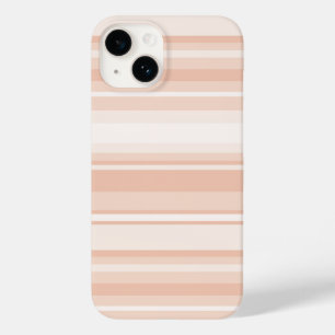 Peach stripes Case-Mate iPhone 14 case