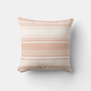 Peach stripes cushion