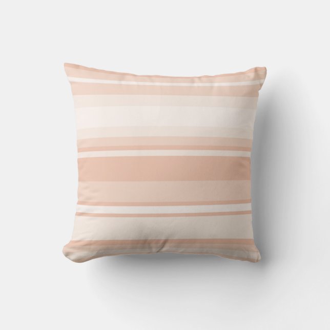 Peach stripes cushion (Front)