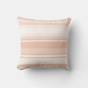 Peach stripes cushion