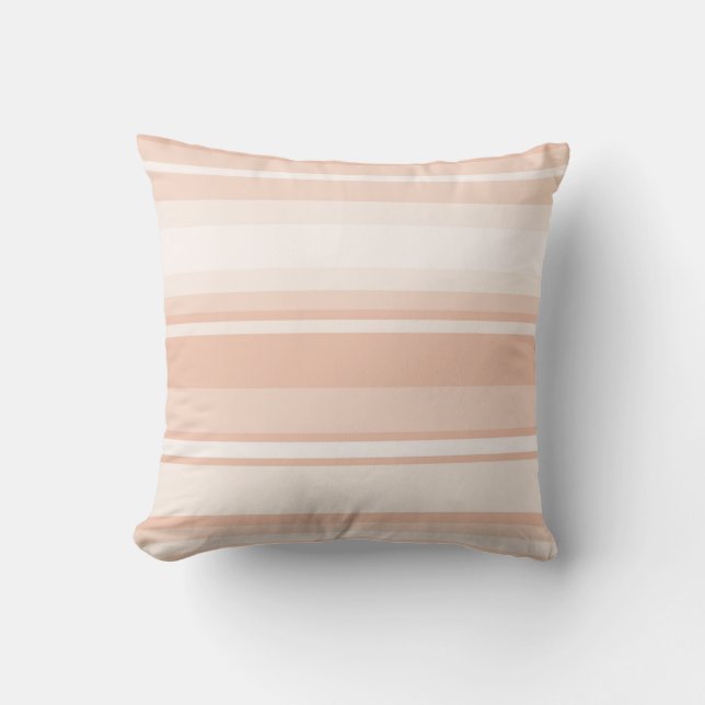 Peach stripes cushion (Front)