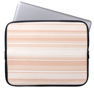 Peach stripes laptop sleeve