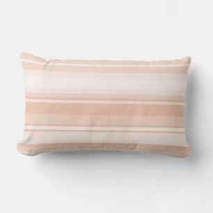 Peach stripes lumbar cushion