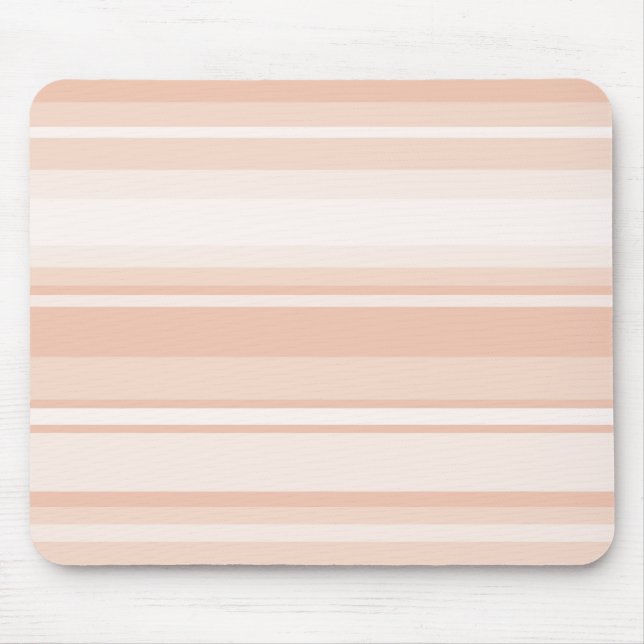 Peach stripes mouse pad (Front)