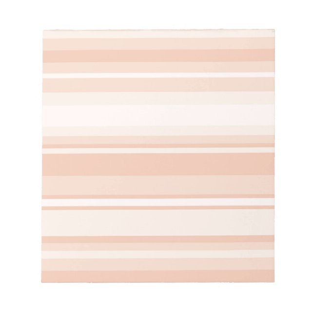 Peach stripes notepad (Front)