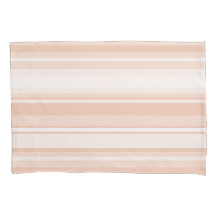 Peach stripes pillowcase