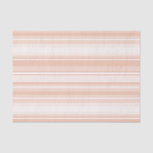Peach stripes tissue paper (Front)