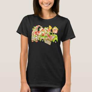 Peach Summer Fruit Gnome Truck Peachy Georgia Retr T-Shirt