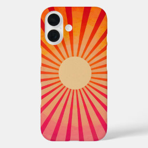 Peach Sunburst Phone Case