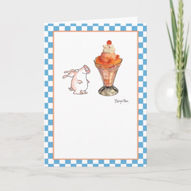 PEACH SUNDAE CARD (Front)