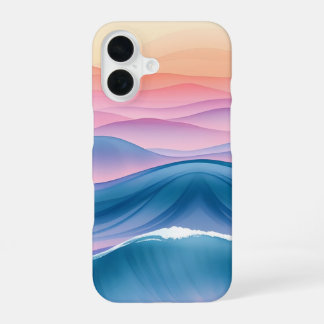 Peach Swell Fluid Abstract Coastal iPhone 16 Case