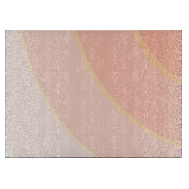 Peach Swirls Chopping Board (Front)