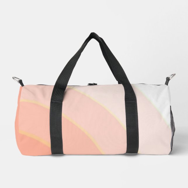 Peach Swirls  Duffle Bag (Front)