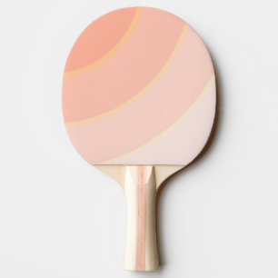 Peach Swirls Ping Pong Paddle