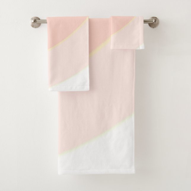 Peach Swirls Towel (Insitu)