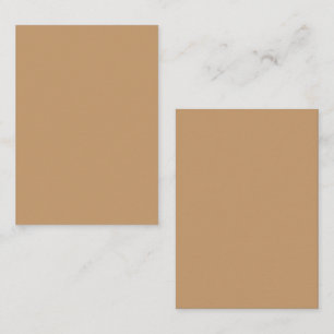 Peach Tan Colour Block Soft Wedding Design Calling Card