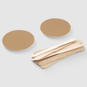 Peach Tan Colour Block Soft Wedding Design Hand Fan