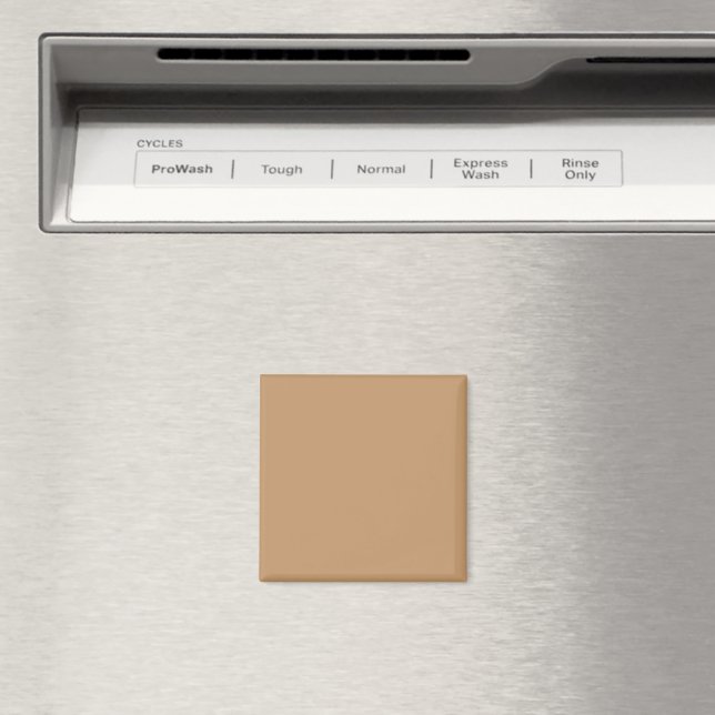 Peach Tan Colour Block | Soft Wedding Design Magnet (In Situ (Dishwasher))