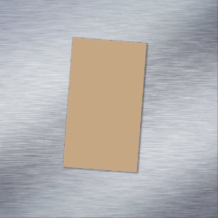 Peach Tan Colour Block Soft Wedding Design Magnetic Business Card