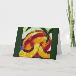 Peach Thank You Card