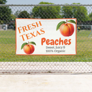Peach Themed Business Banner