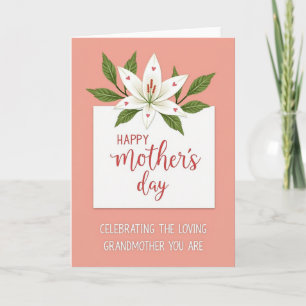 Peach Toned Mothers Day Art Card