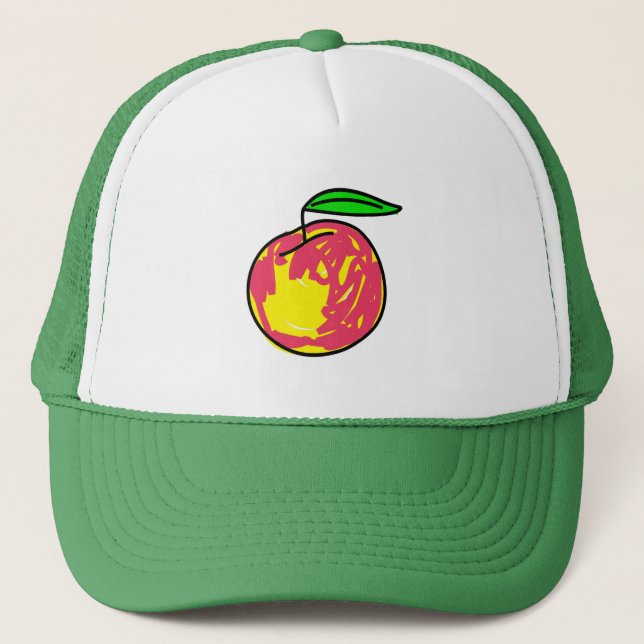 peach trucker hat (Front)