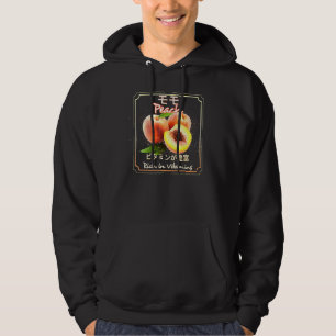 Peach Vegan Healthy Fruits And Vegetables Hoodie