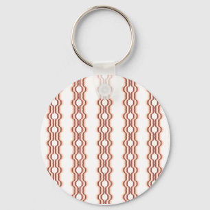 Peach Wave Symmetry Key Ring