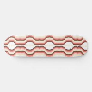 Peach Wave Symmetry Skateboard