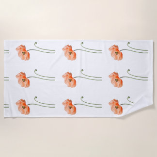 “Peach Whisper” “Solitary Bloom” “Elegance in Stil Beach Towel