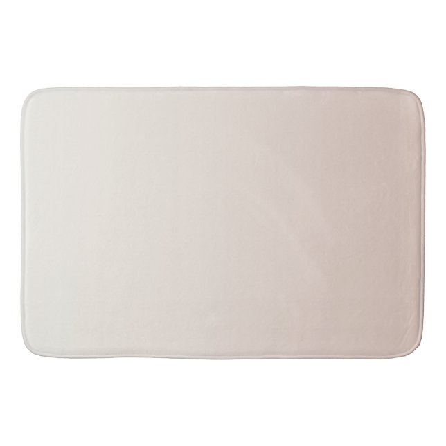 Peach White Ombre Bath Mat (Front)
