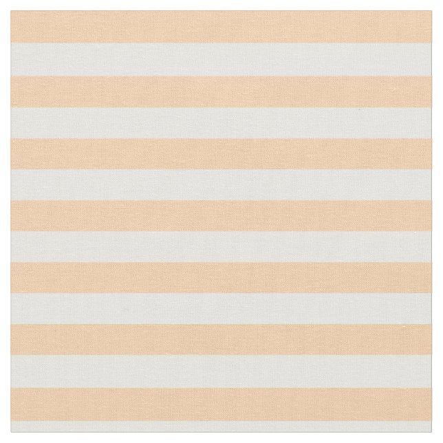 Peach & White Striped Fabric (Close Up)