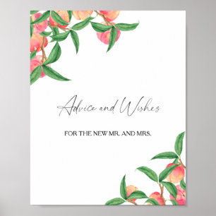 Peaches - Advice and Wishes for Newlyweds Poster