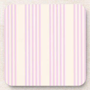 Peaches and cream five stripes pattern coaster
