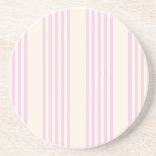 Peaches and cream five stripes pattern coaster