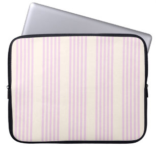 Peaches and cream five stripes pattern laptop sleeve