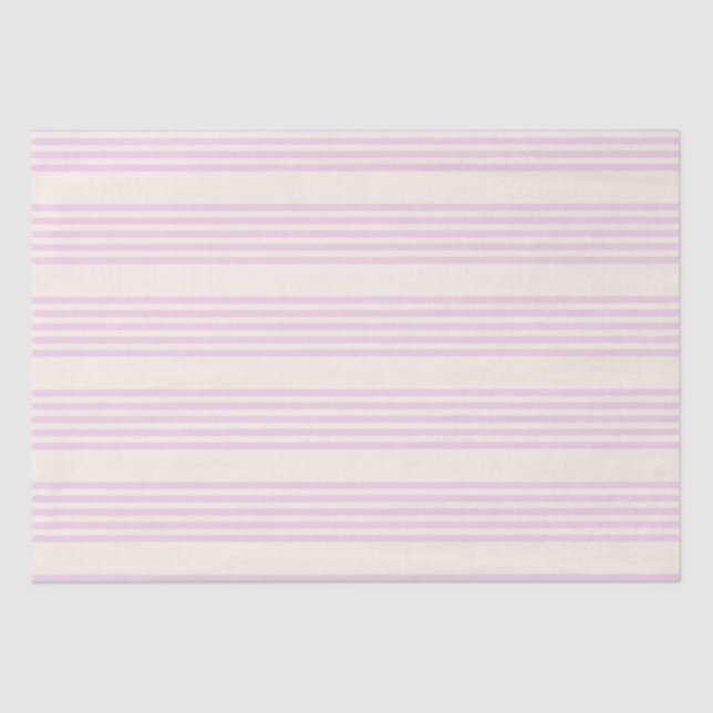 Peaches and cream five stripes pattern tissue paper (Front)