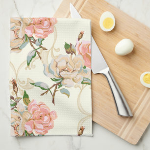 Peaches and Cream Kitchen Towels